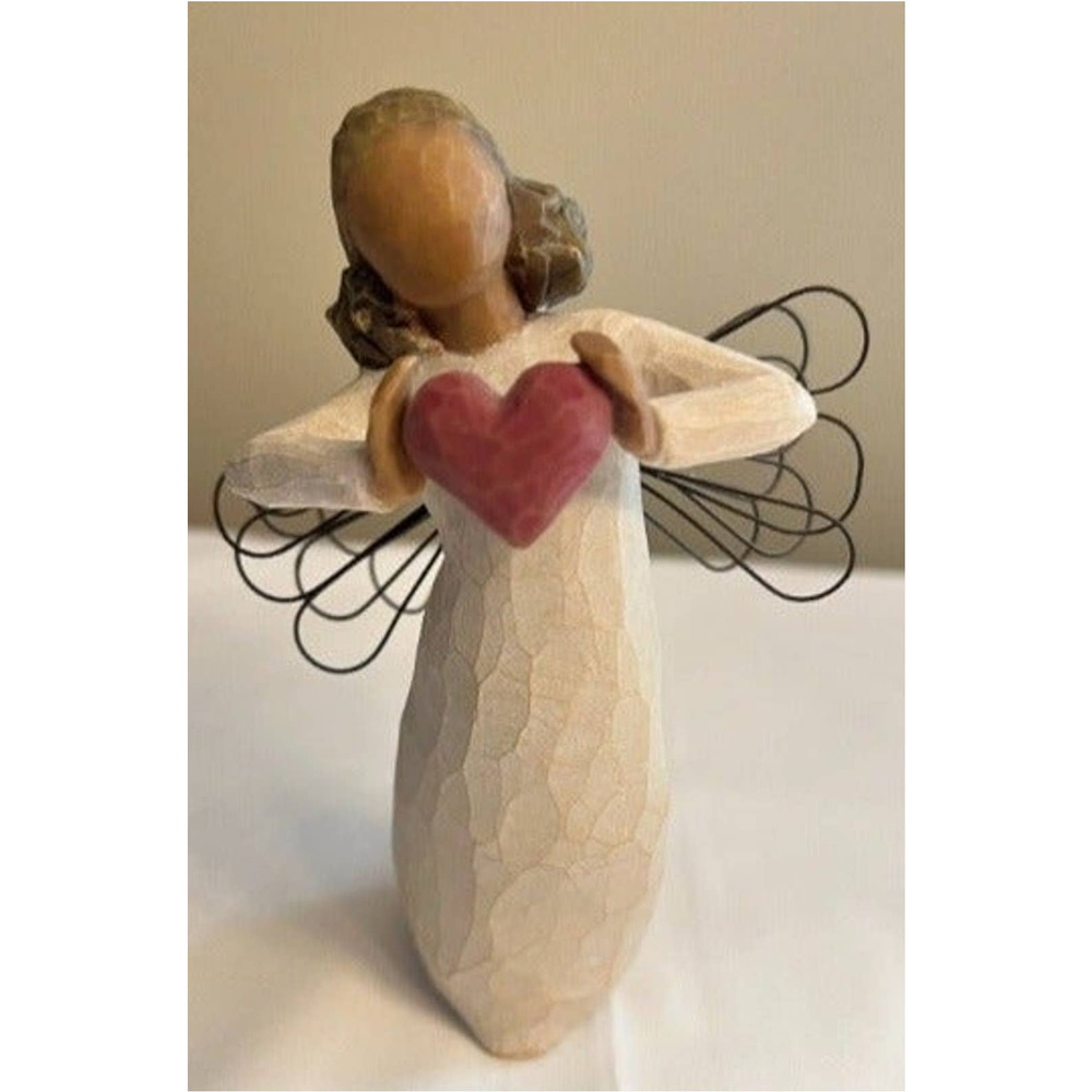 Willow Tree Angel with‎ Love, heart in red 5 1/2" Tall